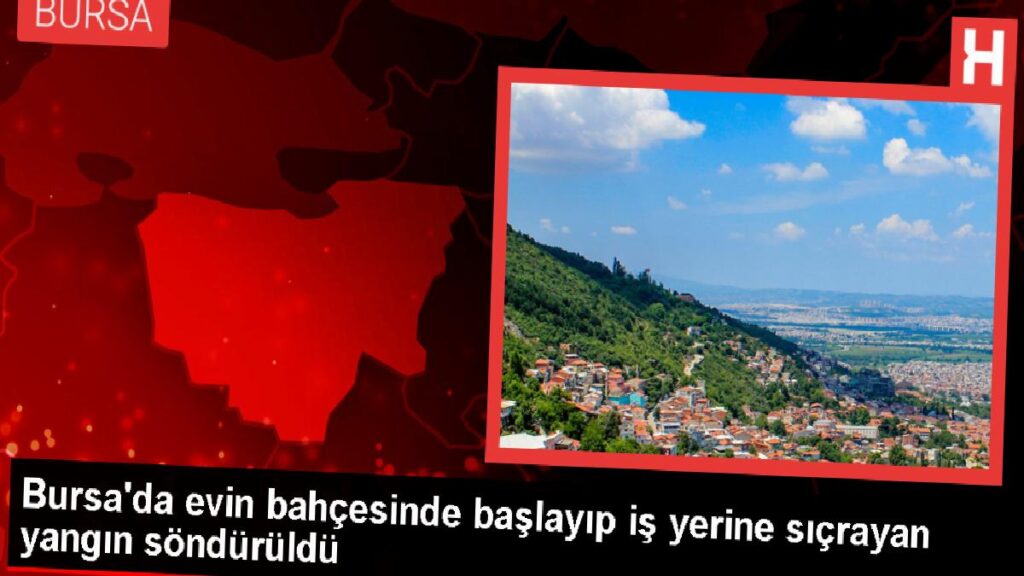 Bursa’da Geri Dönüşüm Materyallerinin Tutuşmasıyla Başlayan Yangın Söndürüldü