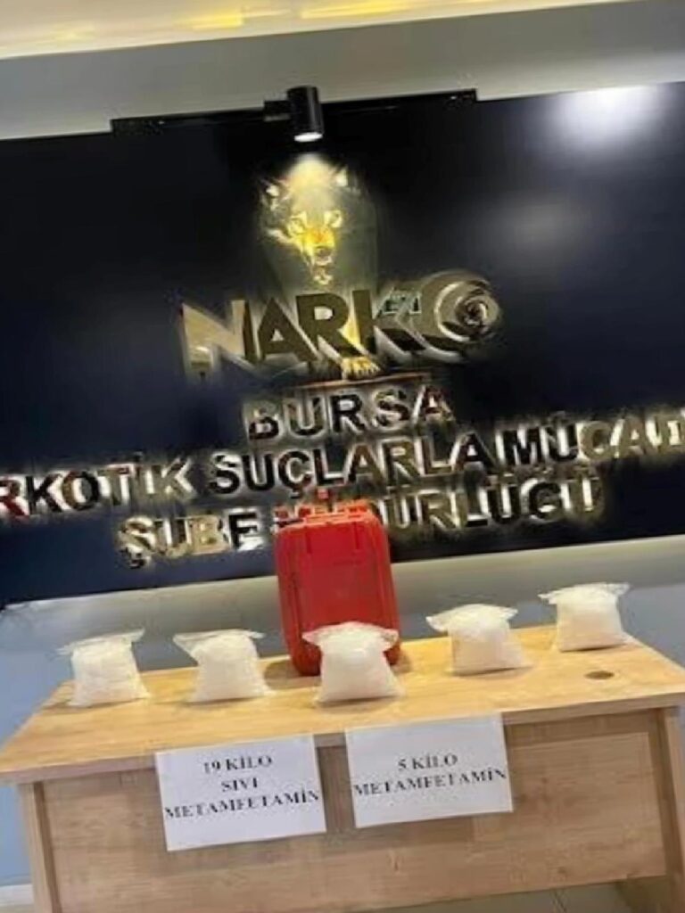 Bursa’da Uyuşturucu Operasyonu: 28 Kilo Metamfetamin Ele Geçirildi