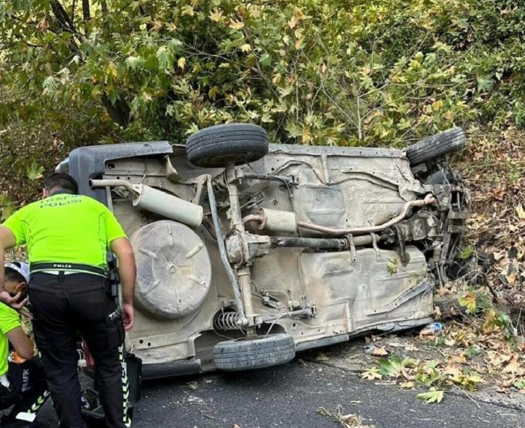 İnegöl’de kaza: 5 kişi yaralandı