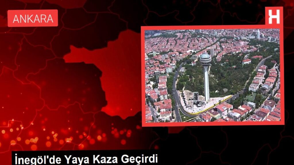 İnegöl’de Yaya Kaza Geçirdi