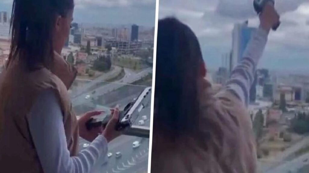iranlı model, rezidans balkonunda silahla ateş açtı