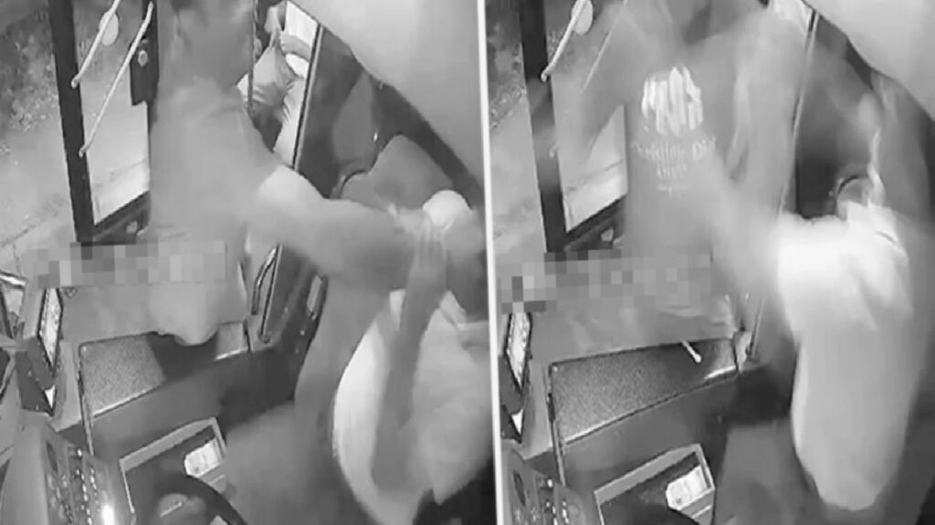 Isparta’da özel halk otobüsü sürücüsü, yolcunun yumruklu saldırısına uğradı! O anlar kamerada