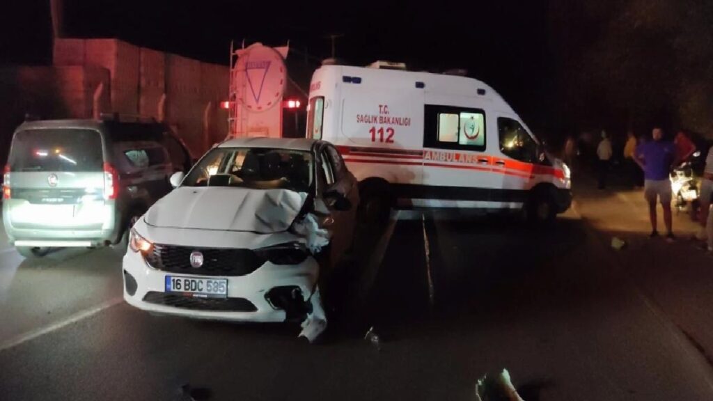 Orhangazi’de otomobil-motosiklet çarpışması sonucu yaralanan kişi hayatını kaybetti