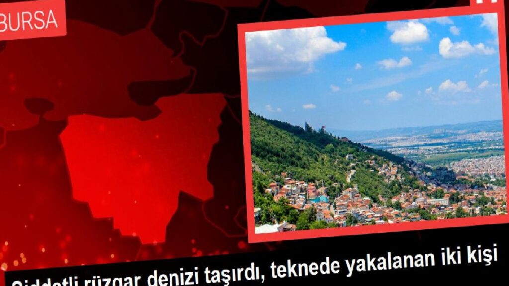 Şiddetli rüzgar denizi taşırdı, teknede yakalanan iki kişi bu türlü alabora oldu