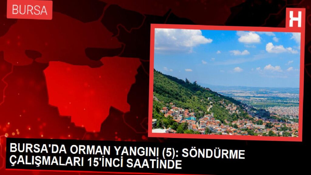 Bursa’da 15 Saattir Devam Eden Orman Yangını Söndürme Çalışmaları