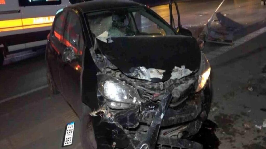 Bursa’da araç direksiyon hakimiyetini kaybederek kaza yaptı