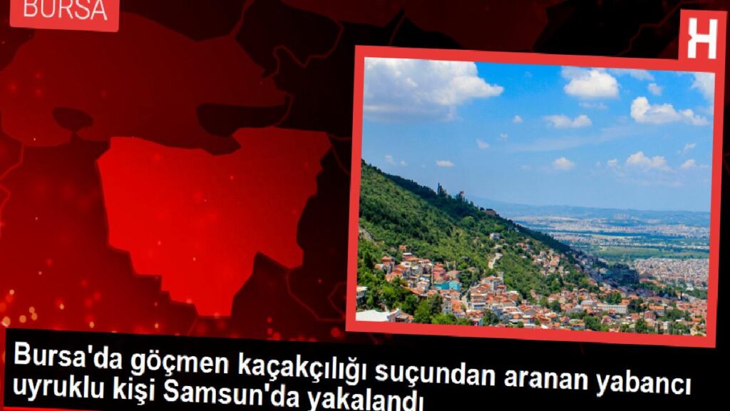 Bursa’da göçmen kaçakçılığı cürmünden aranan yabancı asıllı kişi Samsun’da yakalandı
