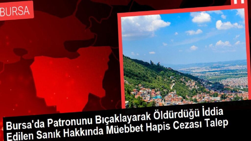 Bursa’da İşverenini Bıçaklayarak Öldürdüğü Argüman Edilen Sanık Hakkında Müebbet Mahpus Cezası Talep Edildi
