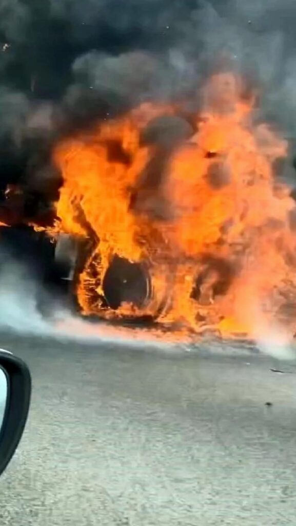Bursa’da seyir halindeki tır alevlere teslim oldu