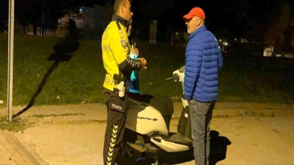 İnegöl’de alkollü şoförden sıkıntı anlar