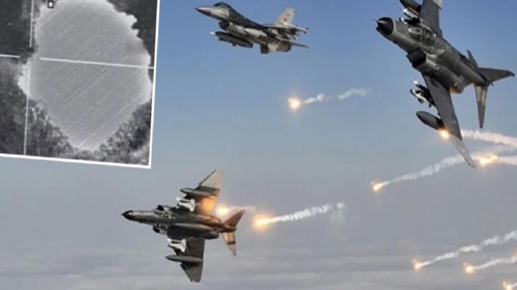 16 maksat yerle bir edildi! MSB, Irak’ın kuzeyine düzenlenen hava harekatının manzaralarını paylaştı