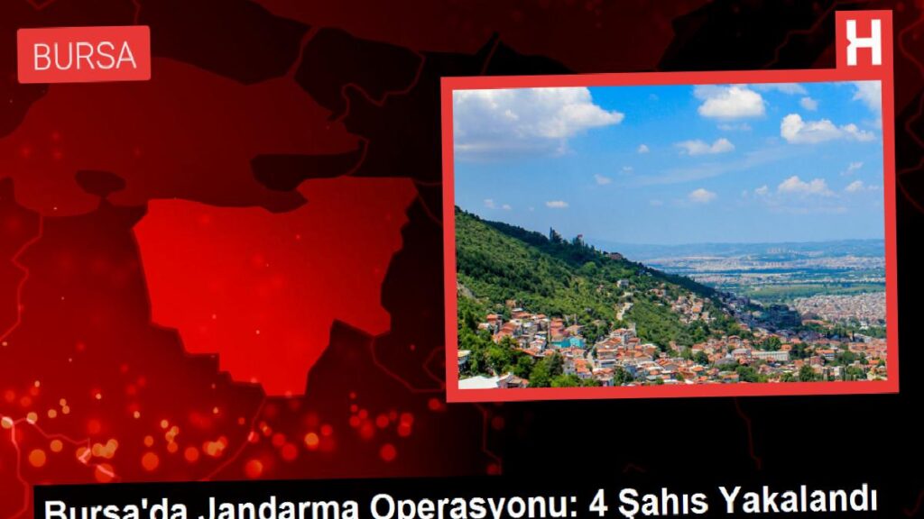 Bursa’da Jandarma Operasyonu: 4 Şahıs Yakalandı