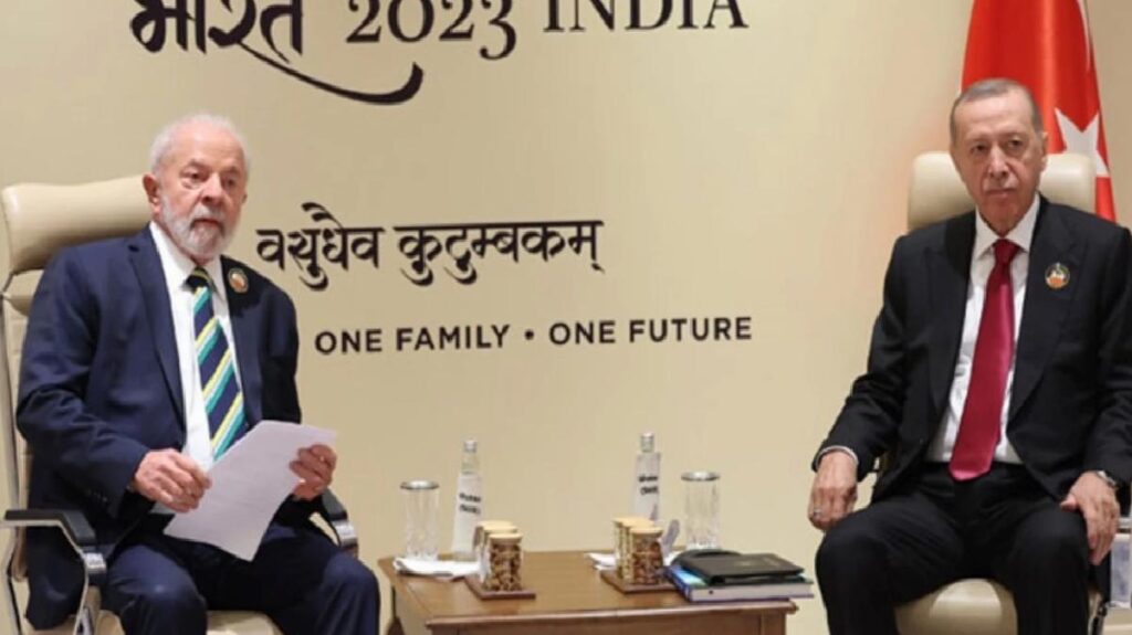 Cumhurbaşkanı Erdoğan, Brezilya Devlet Lideri Silva ile İsrail-Filistin çatışmasını görüştü