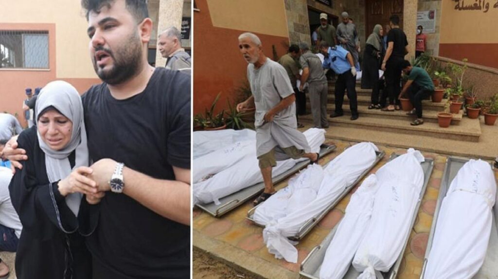 Hayatını kaybeden Filistinlilerin sayısı 1100’e yükseldi! Han Yunus’tan gelen imgeler yürekleri dağladı