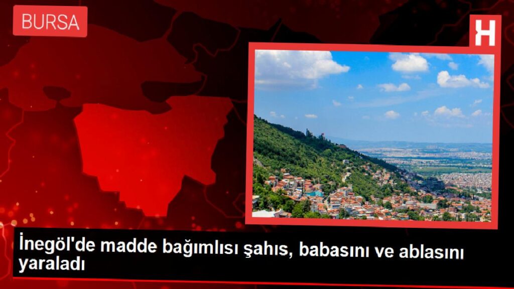 İnegöl’de husus bağımlısı şahıs, babasını ve ablasını yaraladı