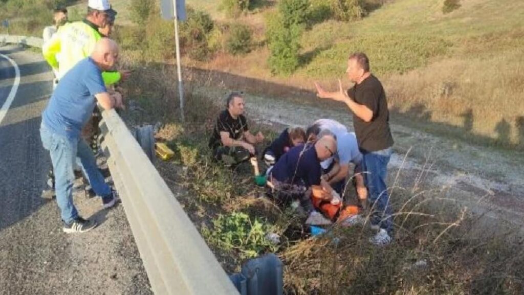 Orhangazi’de motosiklet kazası: 2 kişi ağır yaralandı