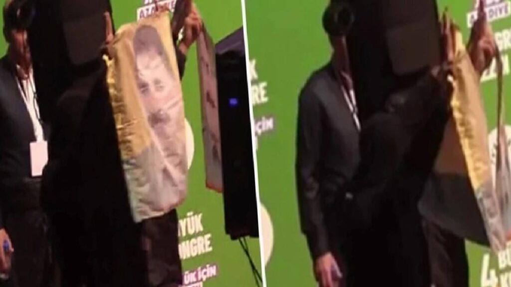 Yeşil Sol Parti kongresinde terör örgütü elebaşının posterini açan kuşkulu tutuklandı