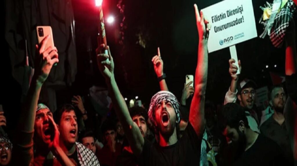 Yurdun dört bir yanında Filistin’e takviye yürüyüşü yapıldı